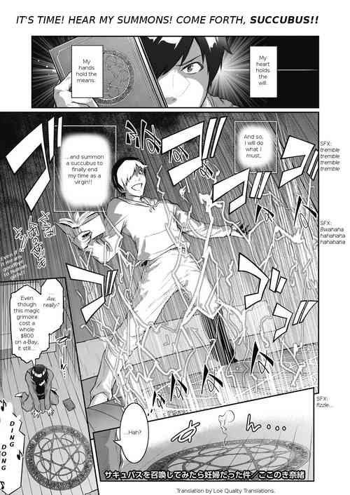 Succubus o Shoukan Shitemitara Ninpu datta Ken | I Figured I'd Try and Summon a Succubus, but...