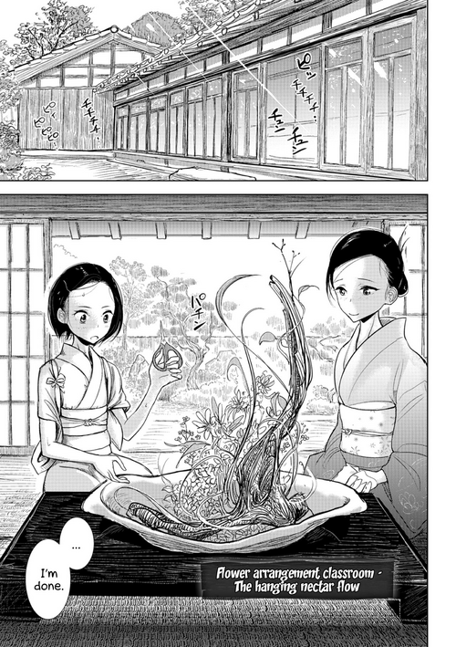 Kadou kyoushitsu shide mitsu-ryuu | Flower arrangement classroom - The hanging nectar flow