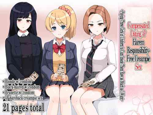 Enkou 4P Harem Musekinin Nakadashi H ~Enjoukousai de Seifuku Shoujo 3-Nin ni Nama de Nakadashi Shimakuru~