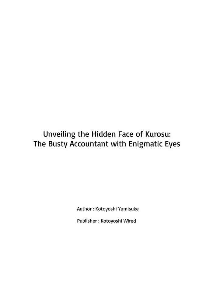 Keiri no Sanpakugan Kyonyuu Kurosuu-san no Sugao wa Dare mo Shiranai | No-one Has Seen That Busty Accountant's Unmasked Face