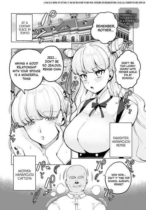 Hananojou-ka wa 3-nin Kazoku | The Hananojou household is a 3 person family