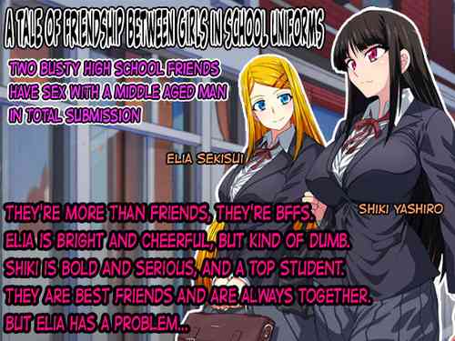 Seifuku Shoujo Yuujou Tanshi - Kyonyuu JK Nakayoshi Combi o Chuunen Oyaji ga Zettai Fukujuu Sex | A Tale of Friendship Between Girls in School Uniforms [English] =TB=