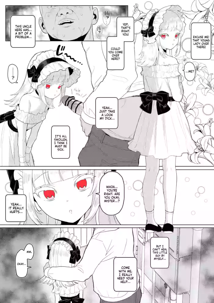 Lolita-kei Fashion Muchi Loli-kko Minuki Gansha | Innocent Loli Girl in Lolita Fashion Spotted and Stained