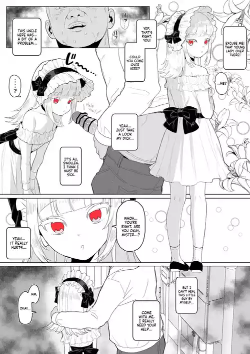 Lolita-kei Fashion Muchi Loli-kko Minuki Gansha | Innocent Loli Girl in Lolita Fashion Spotted and Stained