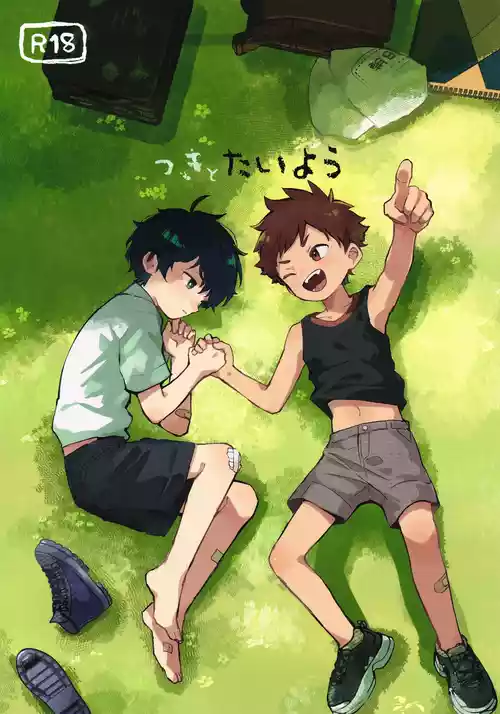 The Moon and the sun