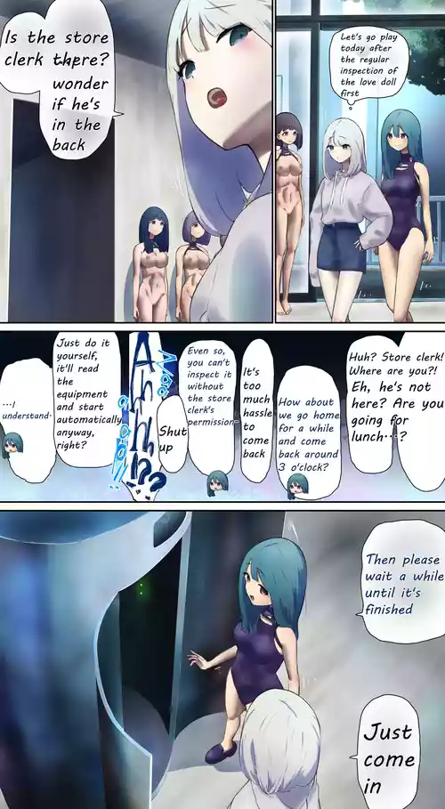 A girl came for regular maintenance on her love doll