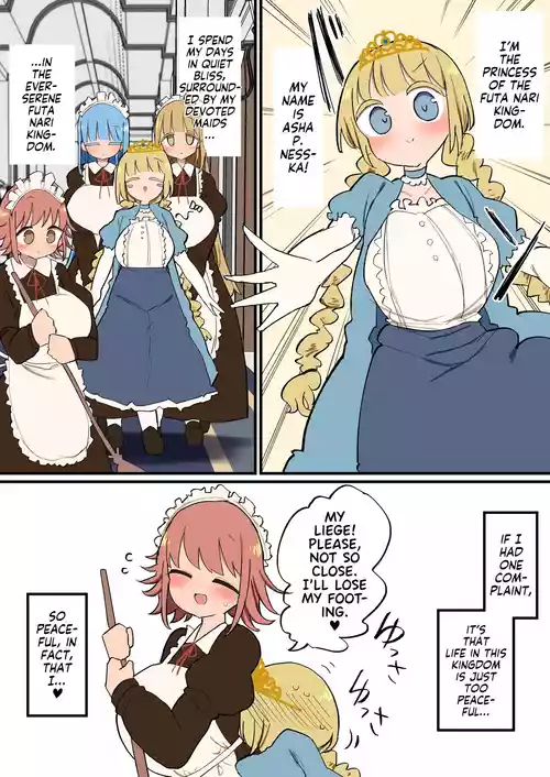 Futanari Oujo-sama no Seiyoku Hassan Maid Harem Sex