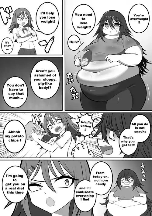 SSBBW weight gain sisters