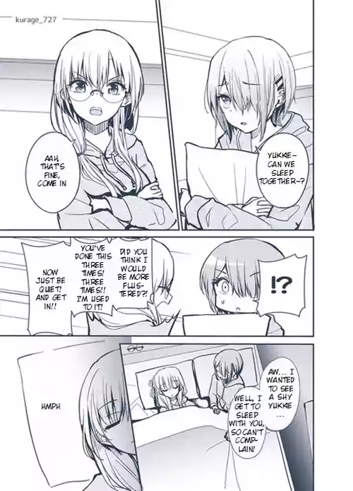 Ruka and Yuki in Bed Together