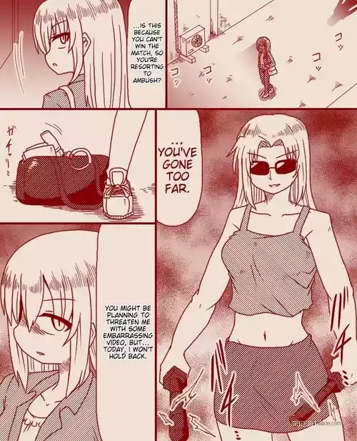 Shemale gets defeated by brash female fighter