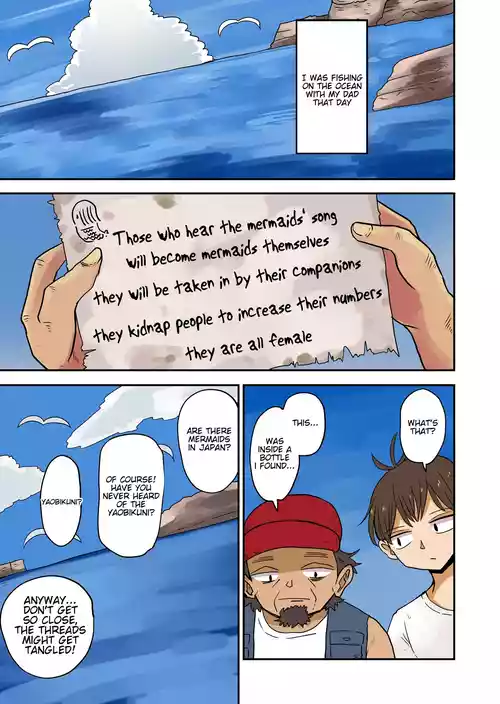 Father and son turned into mermaids