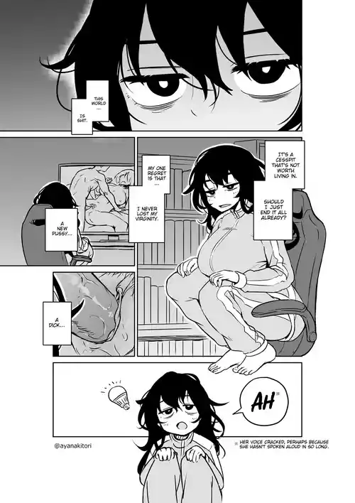 Imouto ni Futanari Chinpo o Misete Morau Hikikomori-chan | Hikikomori and Her Futanari Sister