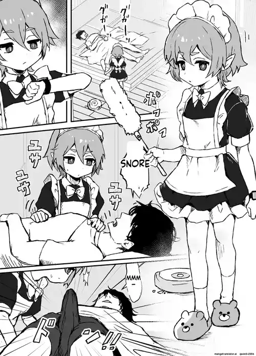 Taisetsu na Osananajimi ga Seishorigakari ni Naru Hanashi | Daily life of an elf maid who loves her master too much