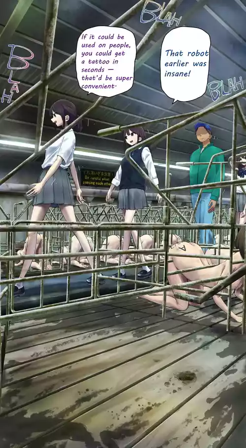 I tried going into a stall during a tour of the livestock barn