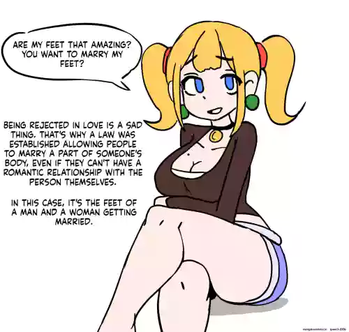 Marrying the feet of the girl I like