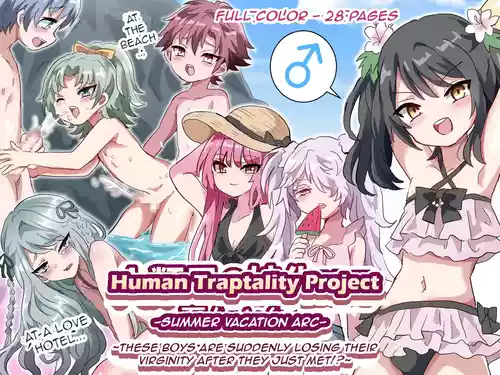 Jinrui Otokonoko-ka Keikaku Natsuyasumi Hen ~Shotaimen no Otoko no Ko-tachi to ikinari Hatsu-Ecchi!?~|Human Traptality Project Summer Vacation Arc ~These Boys are Suddenly Losing Their Virginity After They Just Met!?~